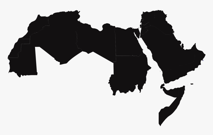 Vector Arab Countries Map, HD Png Download, Free Download