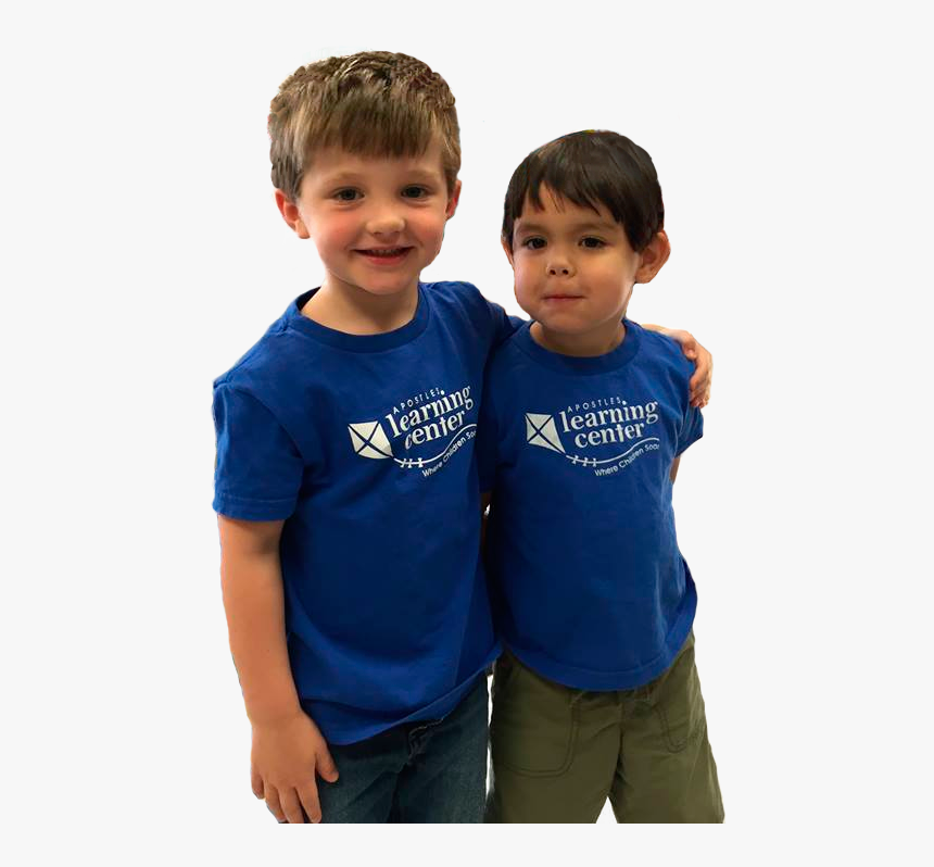 Two Boys Standing Together Apostles Learning Center - Boy, HD Png Download, Free Download