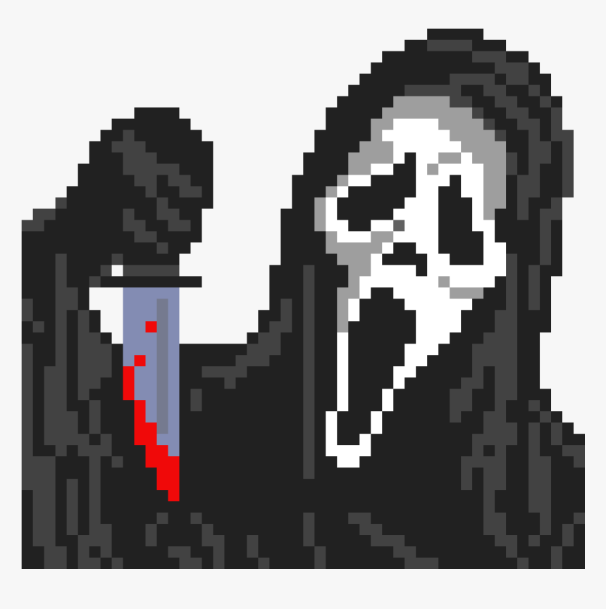 Pixel Art Ghost Face, HD Png Download, Free Download
