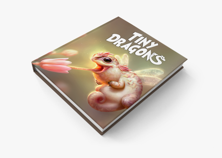 Mock Up Of The Tiny Dragons Art Book Measuring 3"x3 - Nightingale, HD Png Download, Free Download