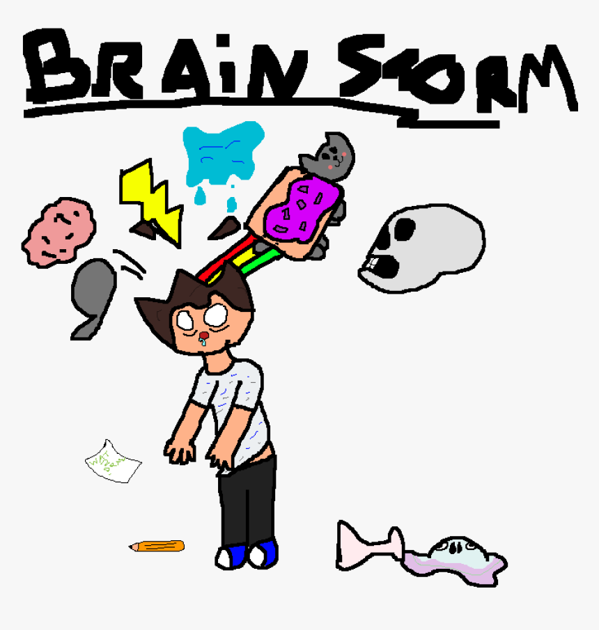 Cartoon Brainstorming, HD Png Download, Free Download