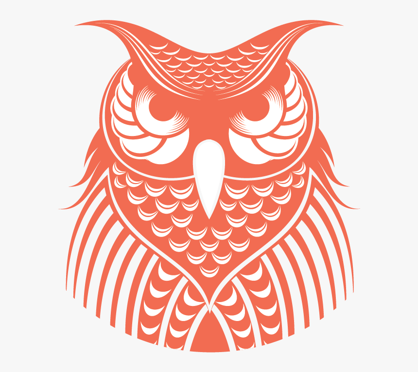 Day Owl Logo Owl Icon In Salmon - Day Owl Rose Cans, HD Png Download, Free Download