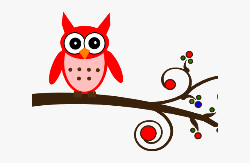 Red Clipart Owls - Blue Owl Clipart Png, Transparent Png, Free Download