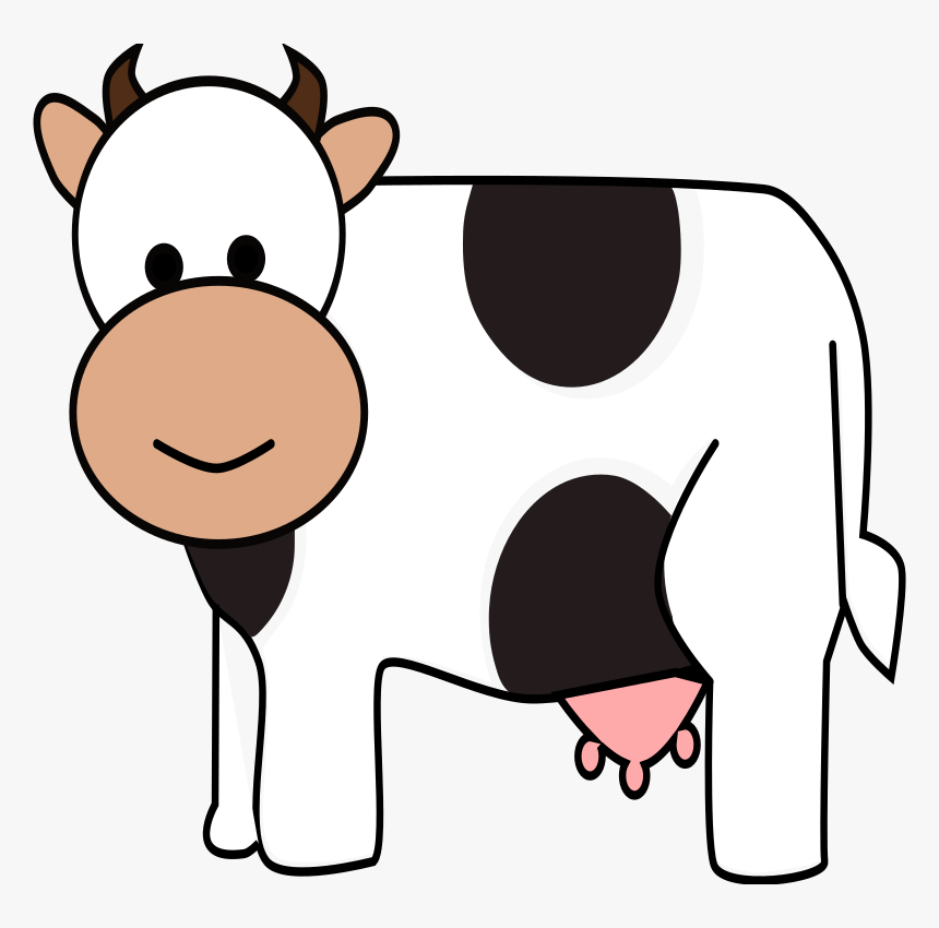 Happy Cow - Happy Cartoon Cow, HD Png Download, Free Download