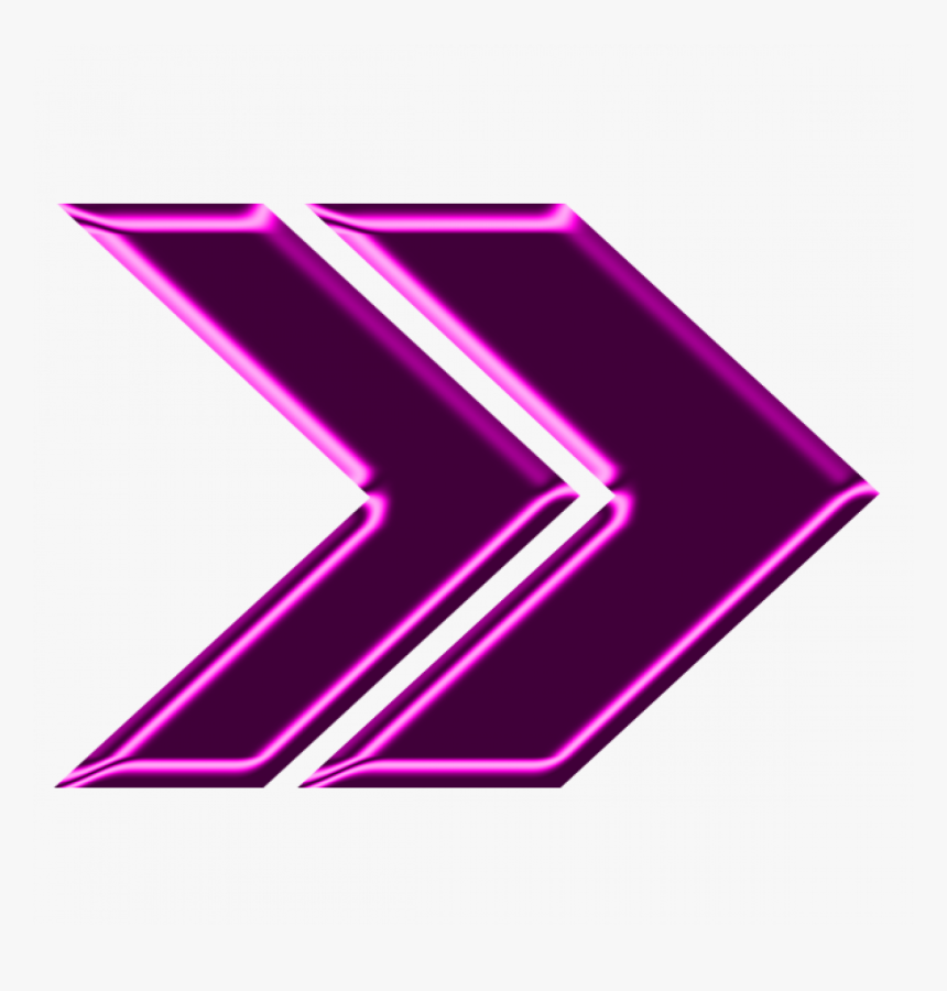 Double Arrow Neon Png, Transparent Png, Free Download