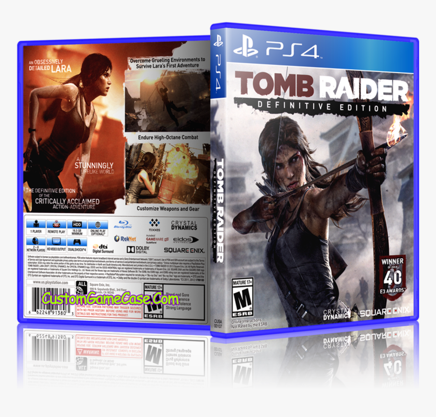 Sony Playstation 4 Ps4 - Tomb Raider Definitive Edition Rated, HD Png Download, Free Download