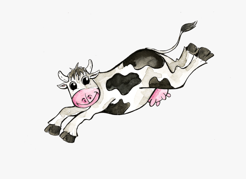 Cows Jump Cartoon Transparent, HD Png Download, Free Download