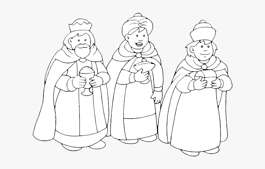 Reyes Magos Para Colorear, HD Png Download, Free Download