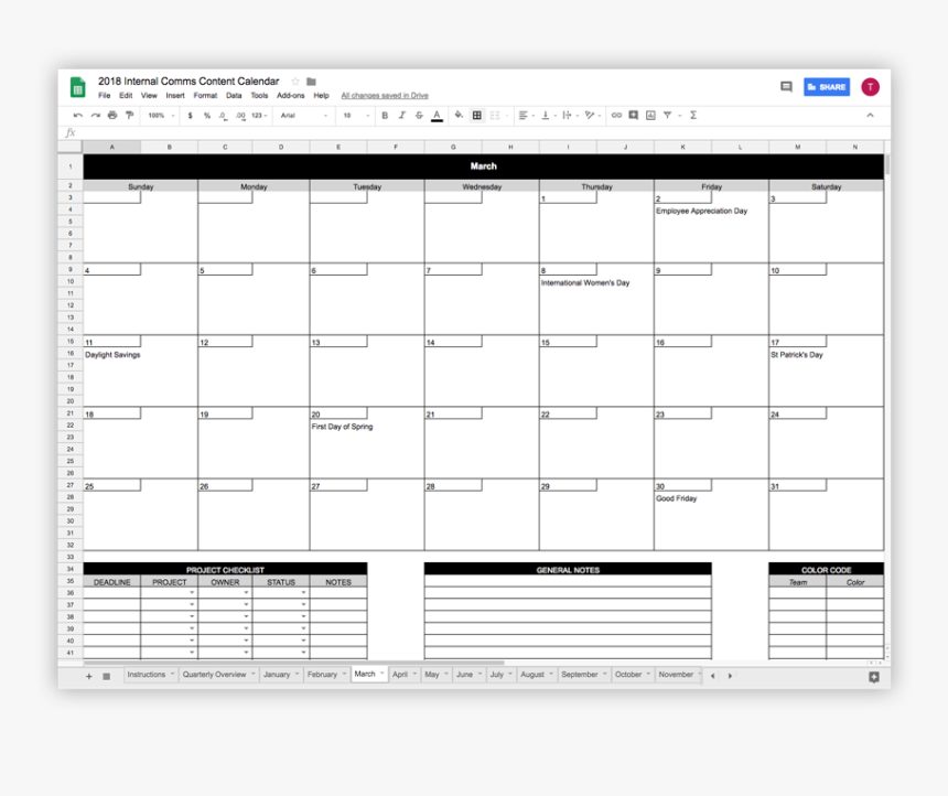 Internal Communications Calendar Template, HD Png Download, Free Download