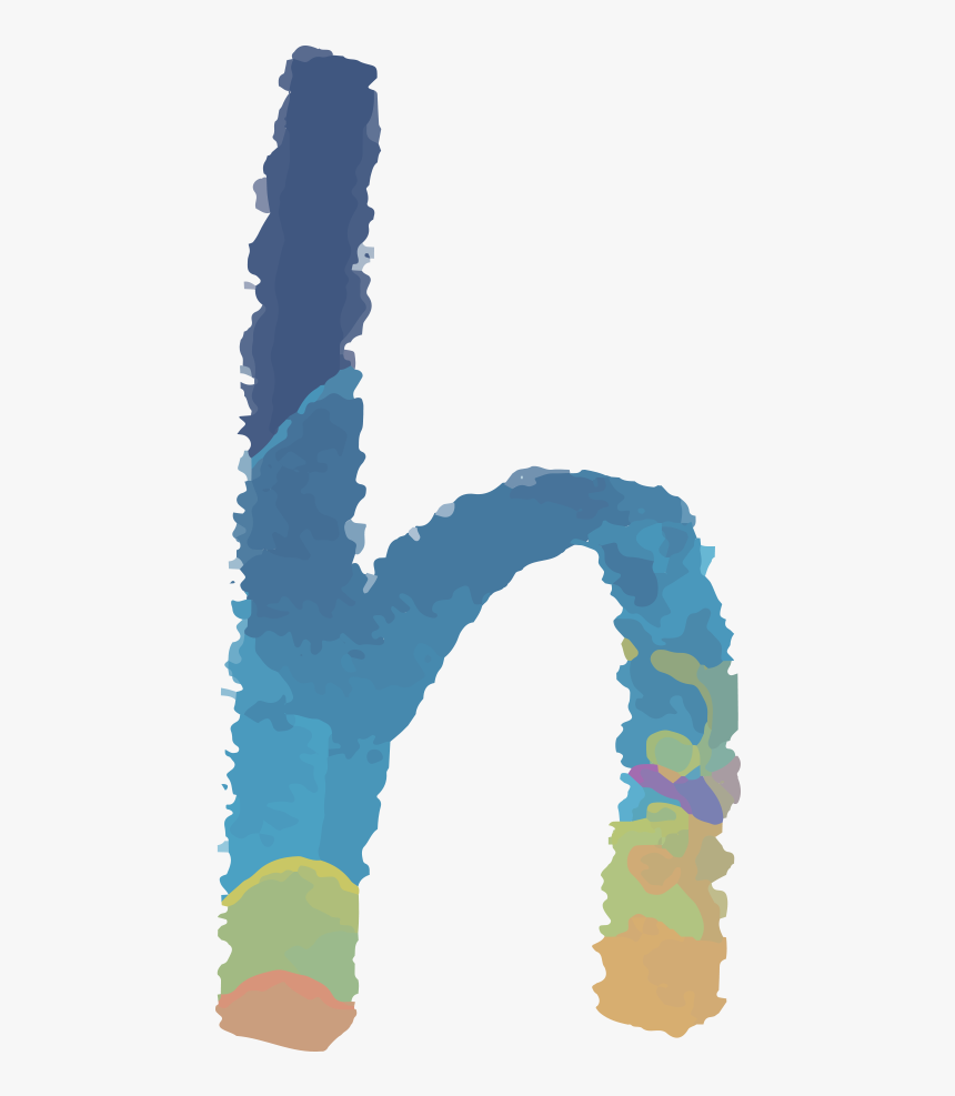 Letter H Watercolor Painting - Visual Arts, HD Png Download, Free Download