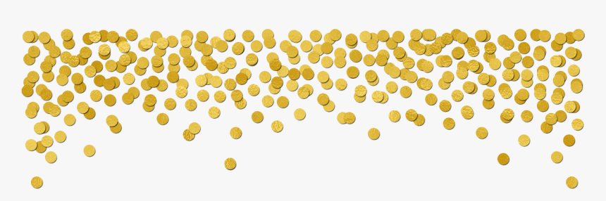 Gold Confetti Backgrou - Pumpkin Gender Reveal Invitations, HD Png Download, Free Download
