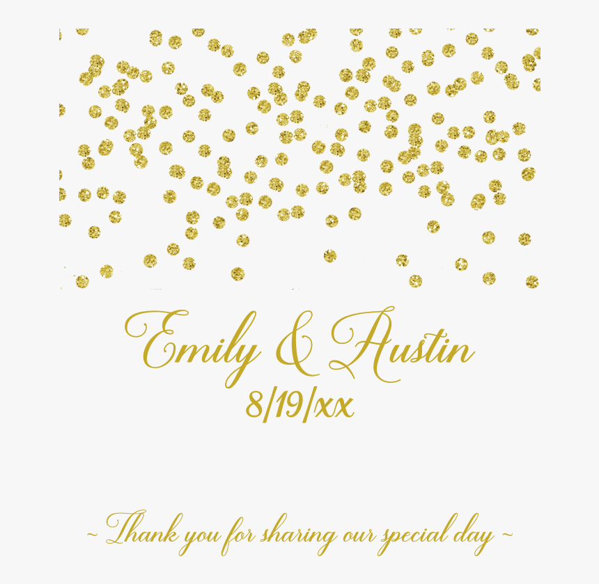 Gold Confetti - Transparent Background Confetti Gold Png, Png Download, Free Download