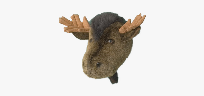 Moose Head Stuffed Animal Wall Mount Hunter Nursery - Stuffed Toy, HD Png Download, Free Download