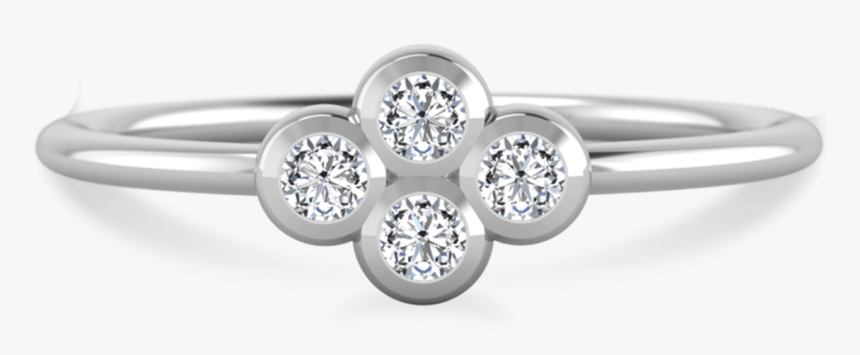 Dixie Diamond Silver Ring - Engagement Ring, HD Png Download, Free Download