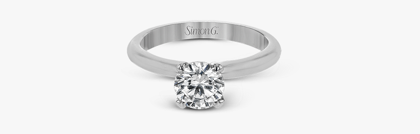 18k White Gold Engagement Ring - Engagement Ring, HD Png Download, Free Download