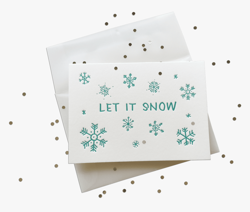 Confetti Let It Snow Splash - Paper, HD Png Download, Free Download