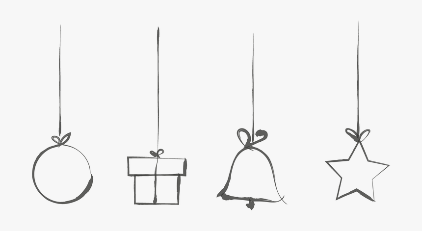 Decoraciones De Navidad, Bolas, Estrella, Regalo - Drawing, HD Png Download, Free Download