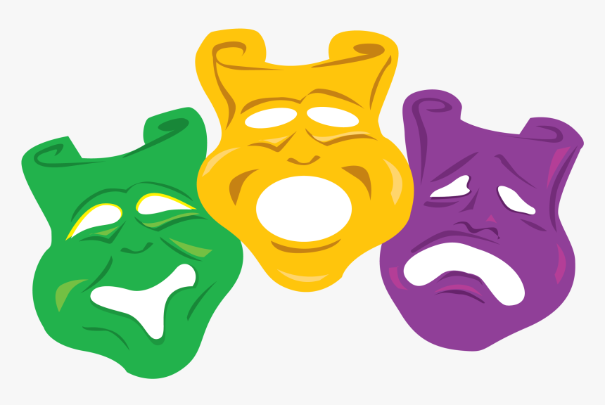 Mardi Gras Jester Face - New Orleans Cartoon, HD Png Download, Free Download