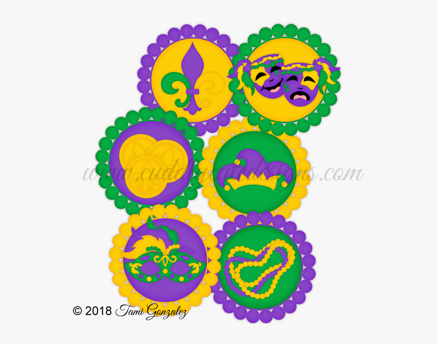 Mardi Gras Tokens - Circle, HD Png Download, Free Download