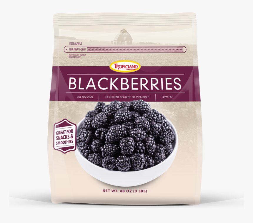 Bag Of Frozen Blackberries - Frozen Fruit Bag Transparent, HD Png Download, Free Download