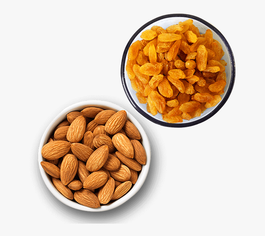 Almonds Cashew And Raisins, HD Png Download, Free Download