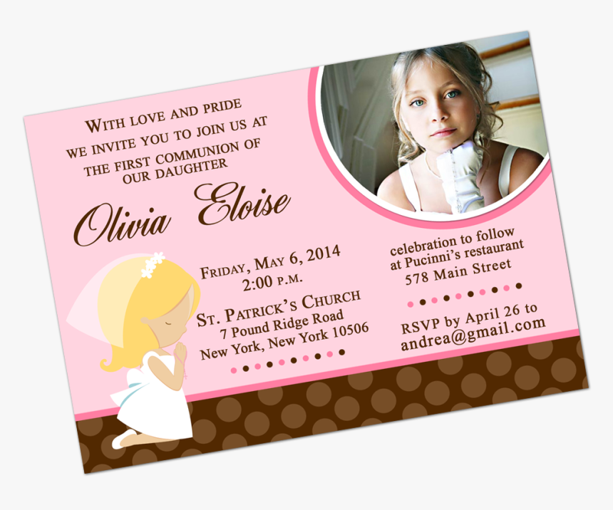 Angel Christening Invitations Blue, HD Png Download, Free Download