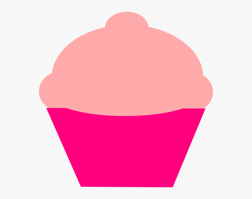 Cupcake Outline Clipart - Pink Cupcake Outline Png, Transparent Png, Free Download