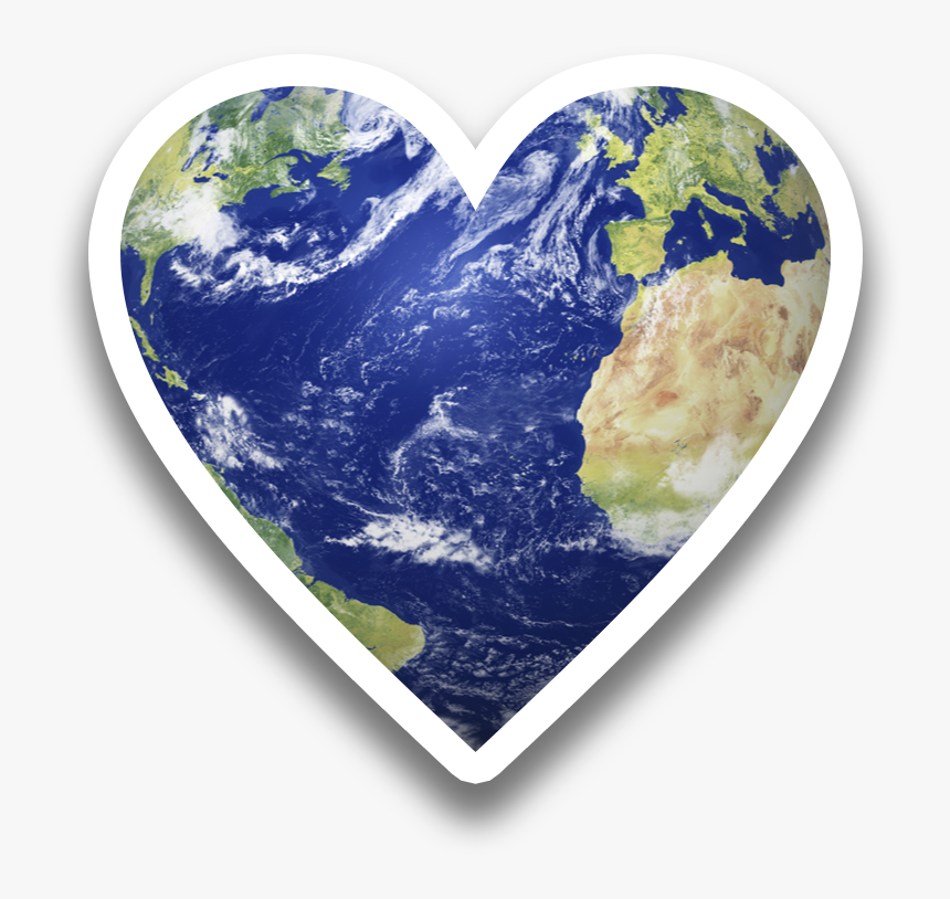 #heart #planet #earth #freetoedit - Transparent Background Globe Planet Earth Earth, HD Png Download, Free Download