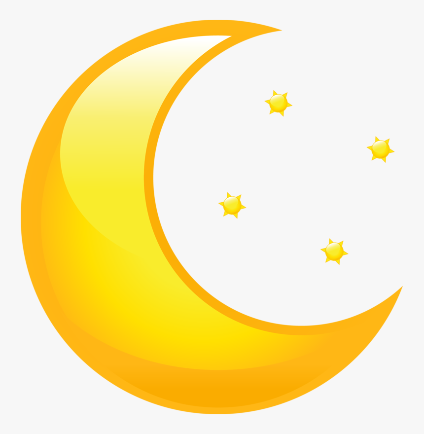 Clip Art Drawing Of Moon And Stars - Star And Moon Png, Transparent Png, Free Download