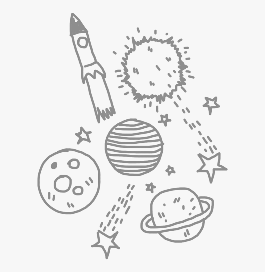 Drawing Rockets Coloring - Rocketart Black And White, HD Png Download, Free Download