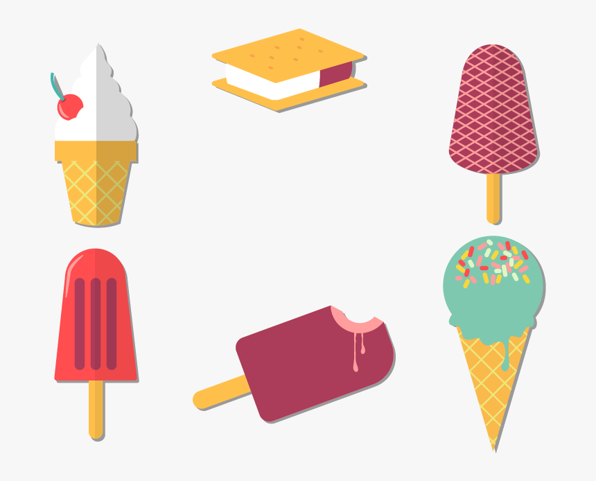 Cream Cone Pop Clip - Gelato, HD Png Download, Free Download