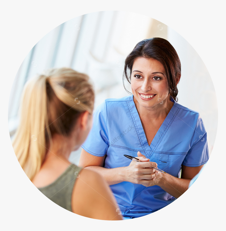 Nurse Talk With Patient, HD Png Download, Free Download