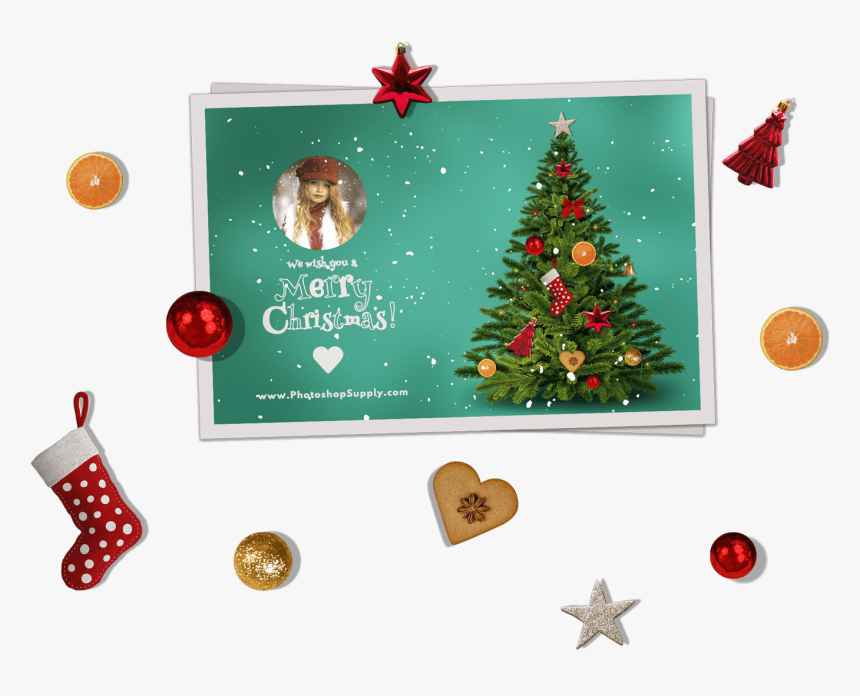 Christmas Photo Cards Templates, HD Png Download, Free Download