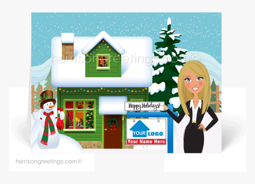 Holiday Realtor Christmas Greeting Cards [37017] - Realtor Christmas Cards, HD Png Download, Free Download