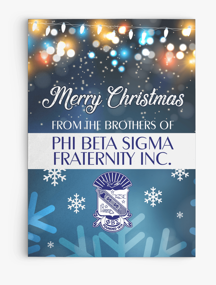 Phi Beta Sigma Christmas Card - Christmas Card, HD Png Download, Free Download