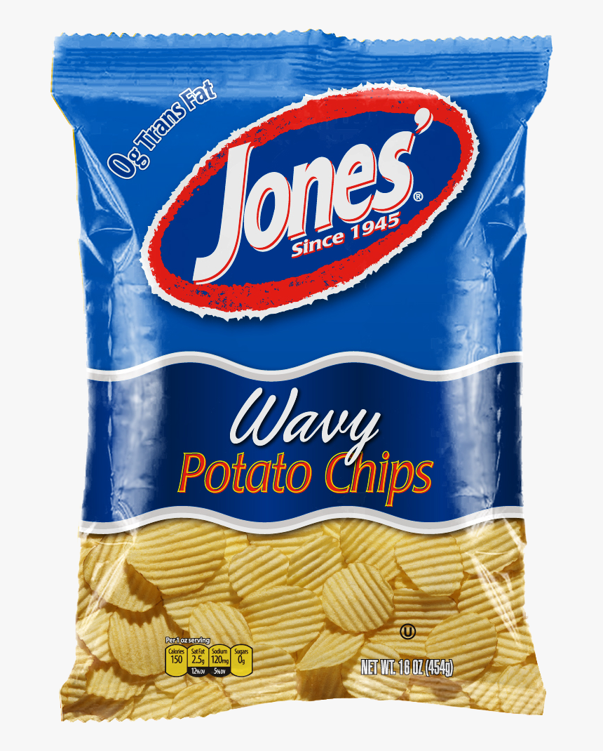 Jones Chips Wavy Original 16oz, HD Png Download, Free Download