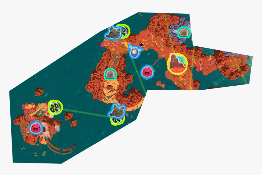 Slime Rancher All Gordos Locations Map, HD Png Download, Free Download