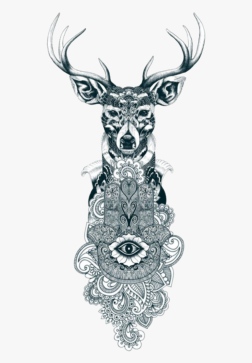 Reindeer Tattoo Drawing Gray Wolf - Animal Tattoo Mandalas, HD Png Download - kindpng Reindeer Tattoo Drawing Gray Wolf - Animal Tattoo Mandalas, HD Png Download - kindpng