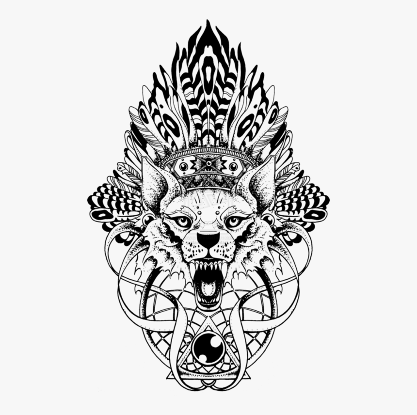 Transparent Angry Wolf Png - Lion Hand Tattoo Png, Png Download, Free Download