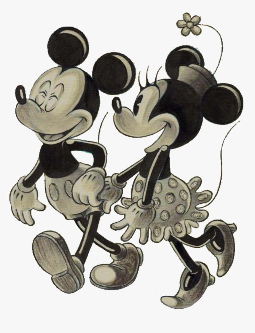 Drawings Of Mickey And Minnie, HD Png Download, Free Download