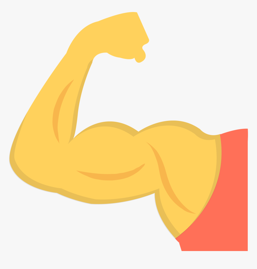 Art - Strong Arm Emoji Transparent, HD Png Download, Free Download