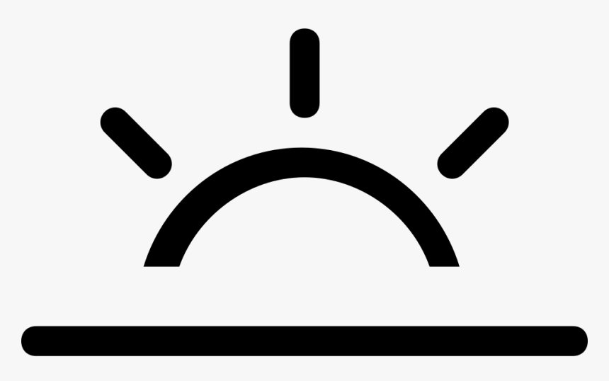 Transparent Sun Png - Half Sun Png Black And White, Png Download, Free Download