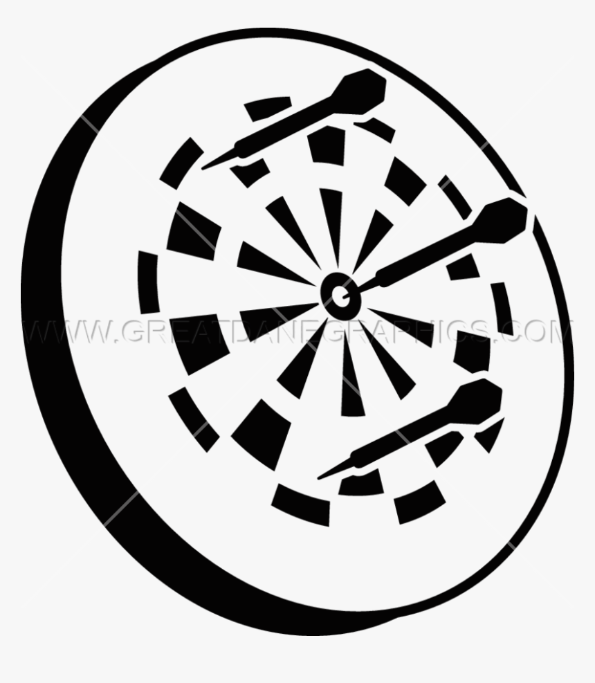 Png Black And White - Dart Board Black And White Png, Transparent Png, Free Download