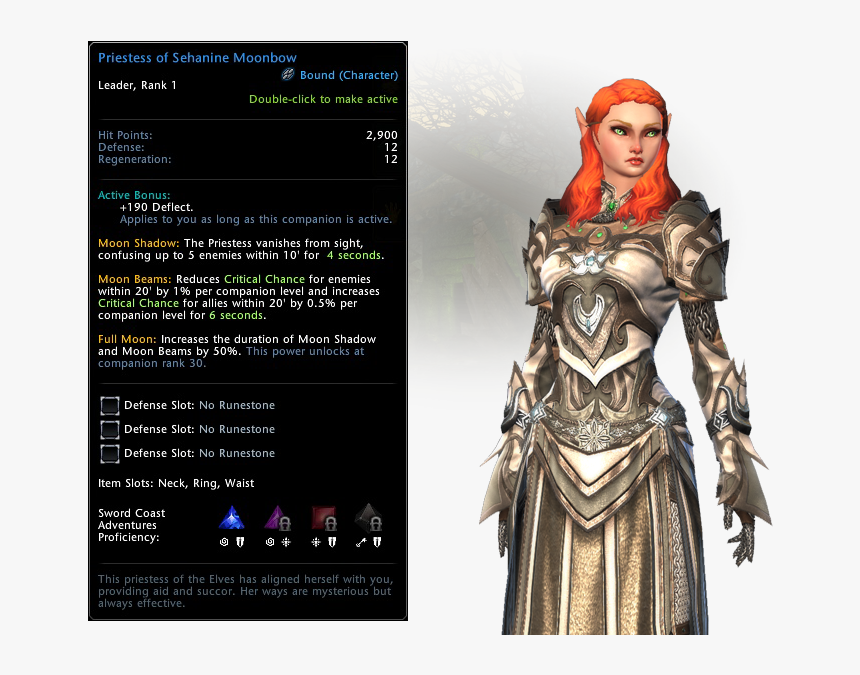 Bahamut"s Champion Booster Pack - Neverwinter Priestess Of Sehanine Moonbow Companion, HD Png Download, Free Download