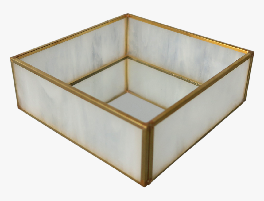 Milk Glass And Brass Mirror Box - Ceiling, HD Png Download, Free Download