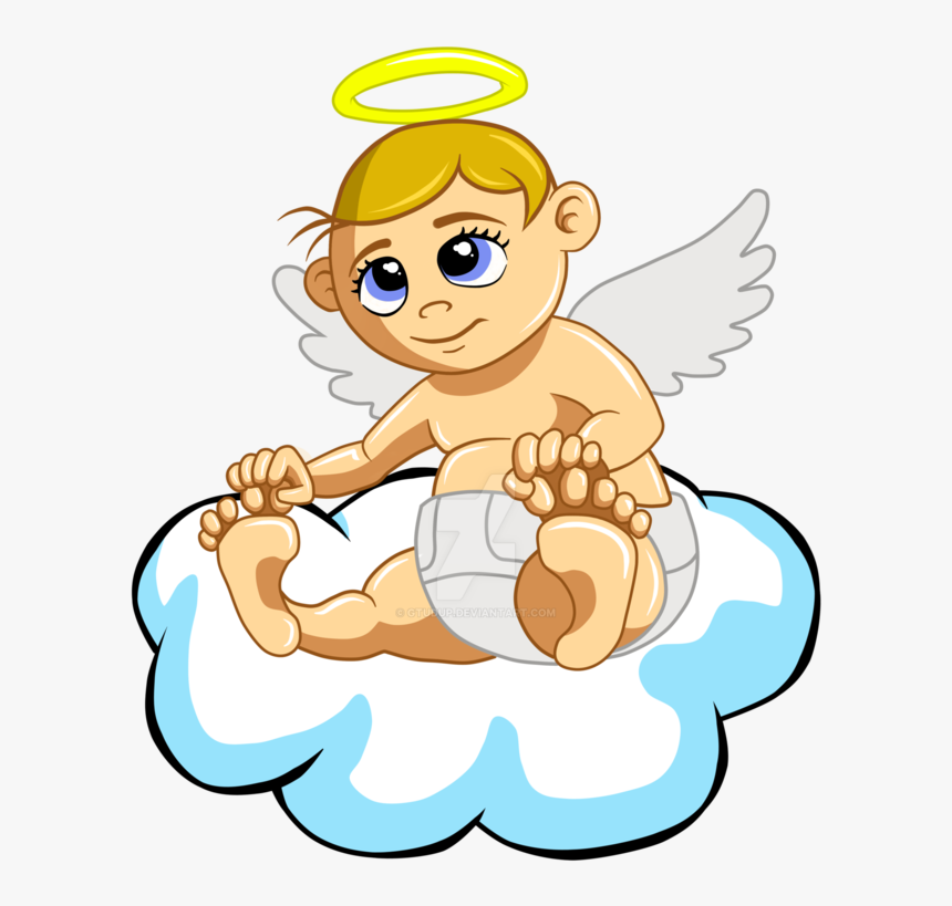 Transparent Clipart Angels In Heaven - Cartoon, HD Png Download, Free Download