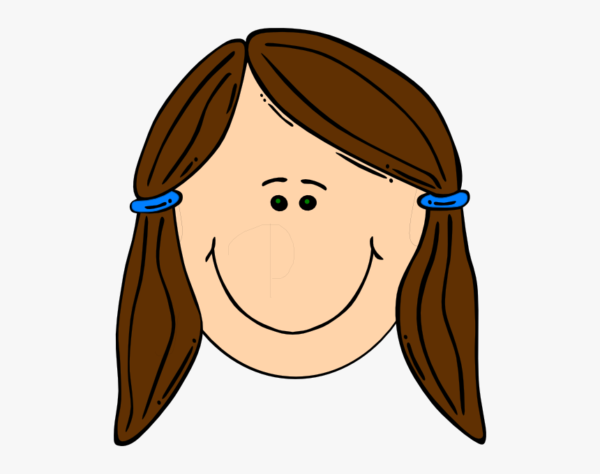 Teen Boy Brown Hair Clipart - Brown Hair Brown Eyes Cartoon Girl, HD Png Download, Free Download