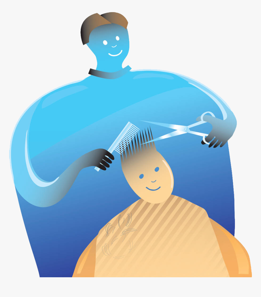 Comb Barber Hairdresser Illustration - Hairdresser, HD Png Download, Free Download