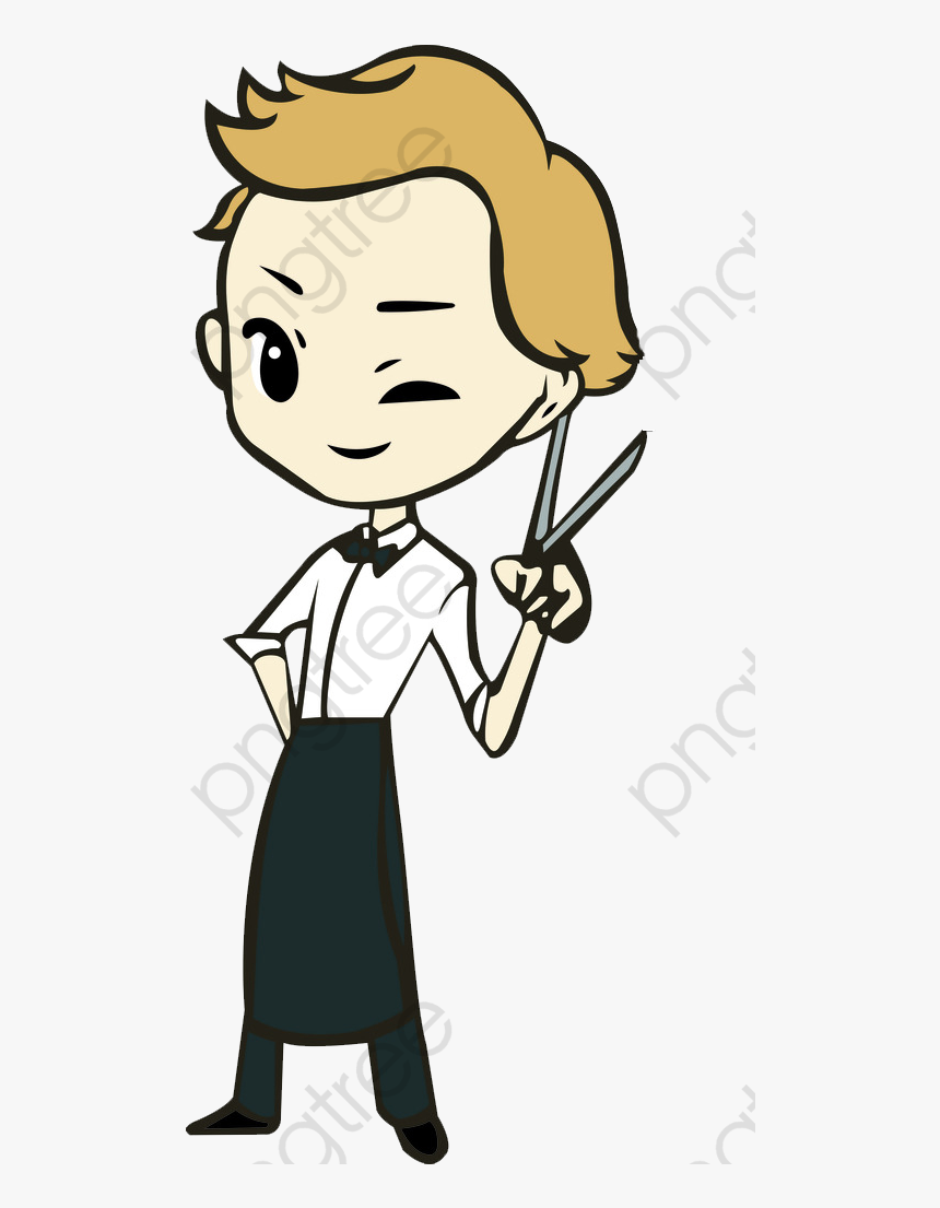 Hair Dresser Clip Art - ช่าง ตัดผม รูป การ์ตูน, HD Png Download, Free Download