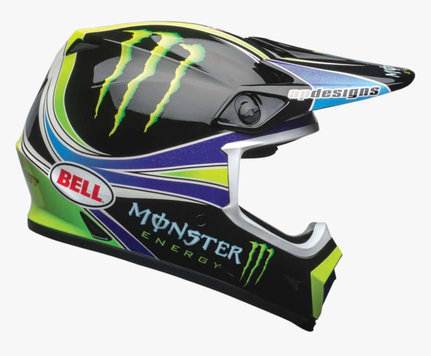 Bell Monster Energy Mx Helmet, HD Png Download, Free Download